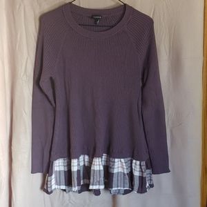 Torrid Gray 2fer Sweater